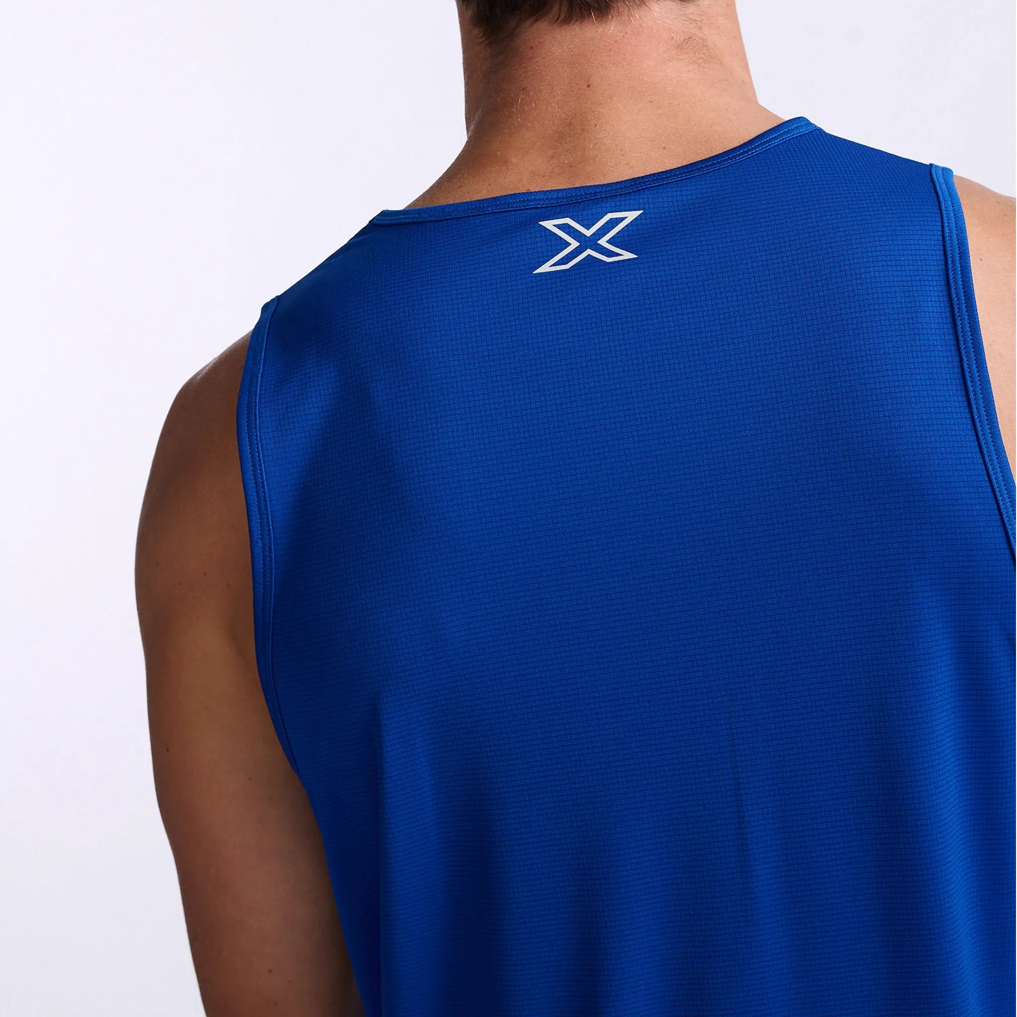 2XU Aero Tank Men's Surf Silver Reflective