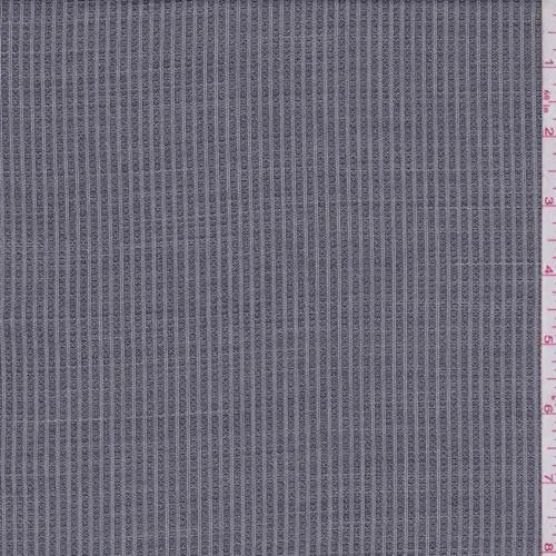 3 3/8 YD PC-Black/Grey Stripe Wool Blend Suiting Fabric