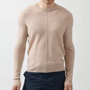 ATM Collection Men’s Cream Desert Heather Knit Sweater