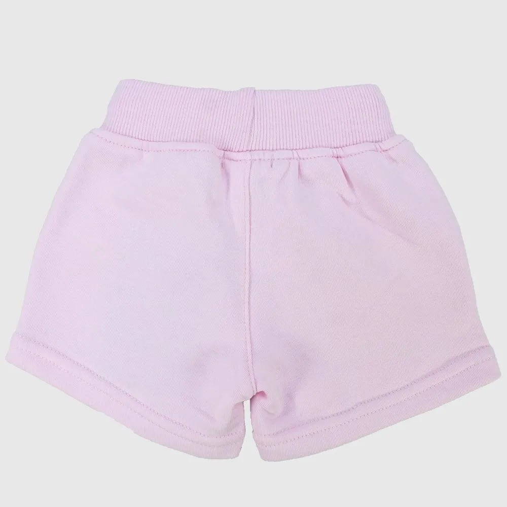 Baby Girls' Pink Comfy Shorts