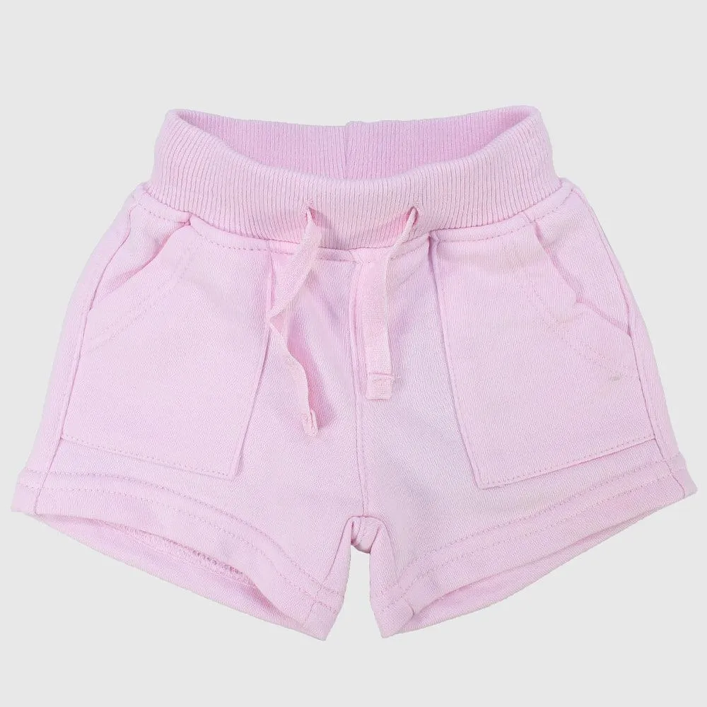 Baby Girls' Pink Comfy Shorts