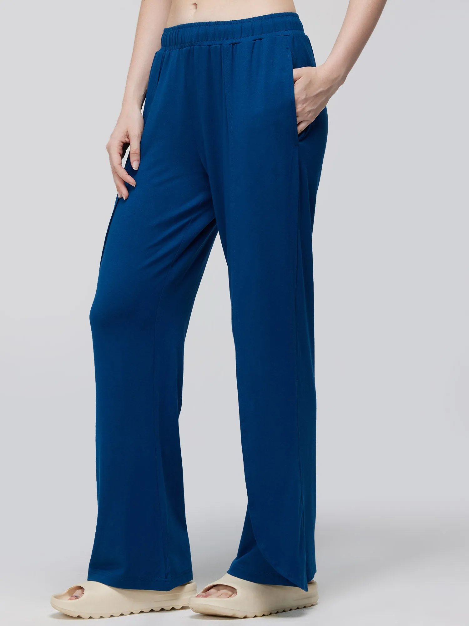 Blue Ease Flare Pants