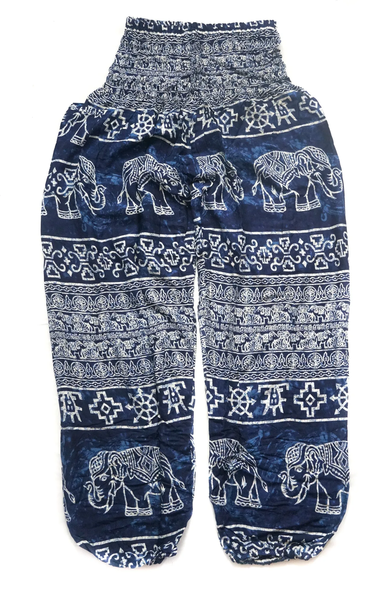 Blue Marble Elephant Harem Pants