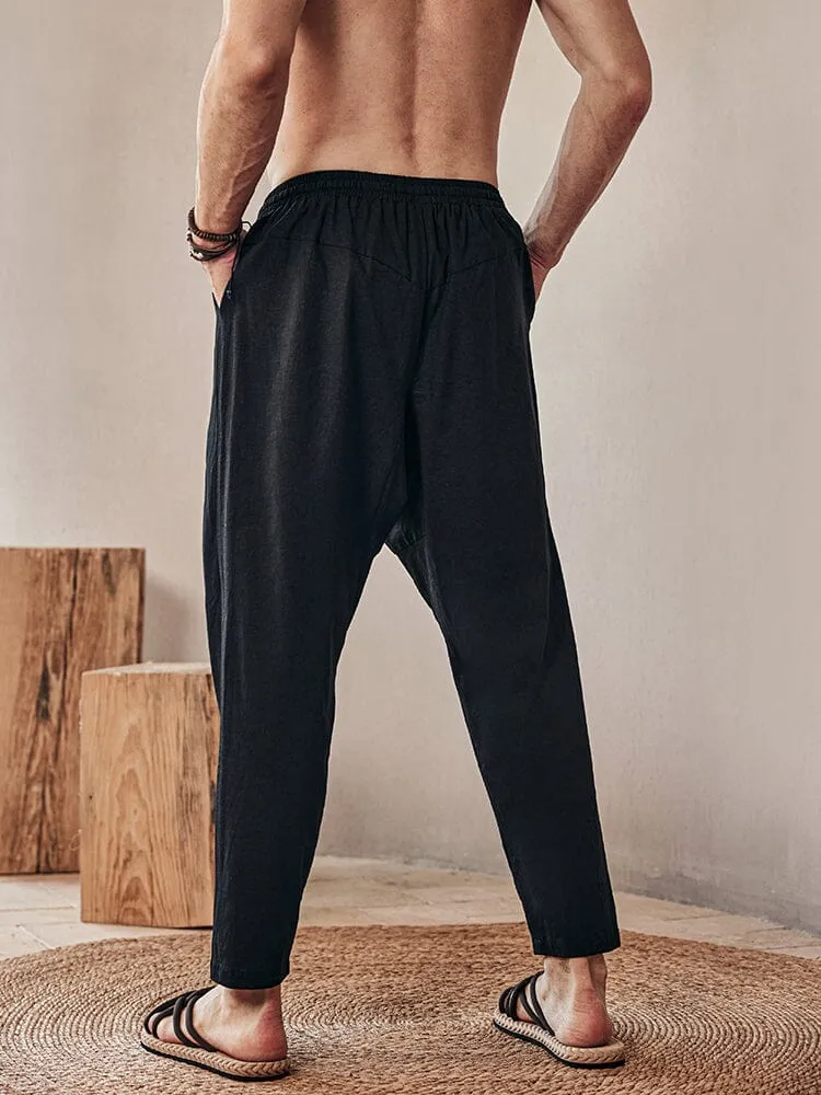 Breathable Linen Blend Pants