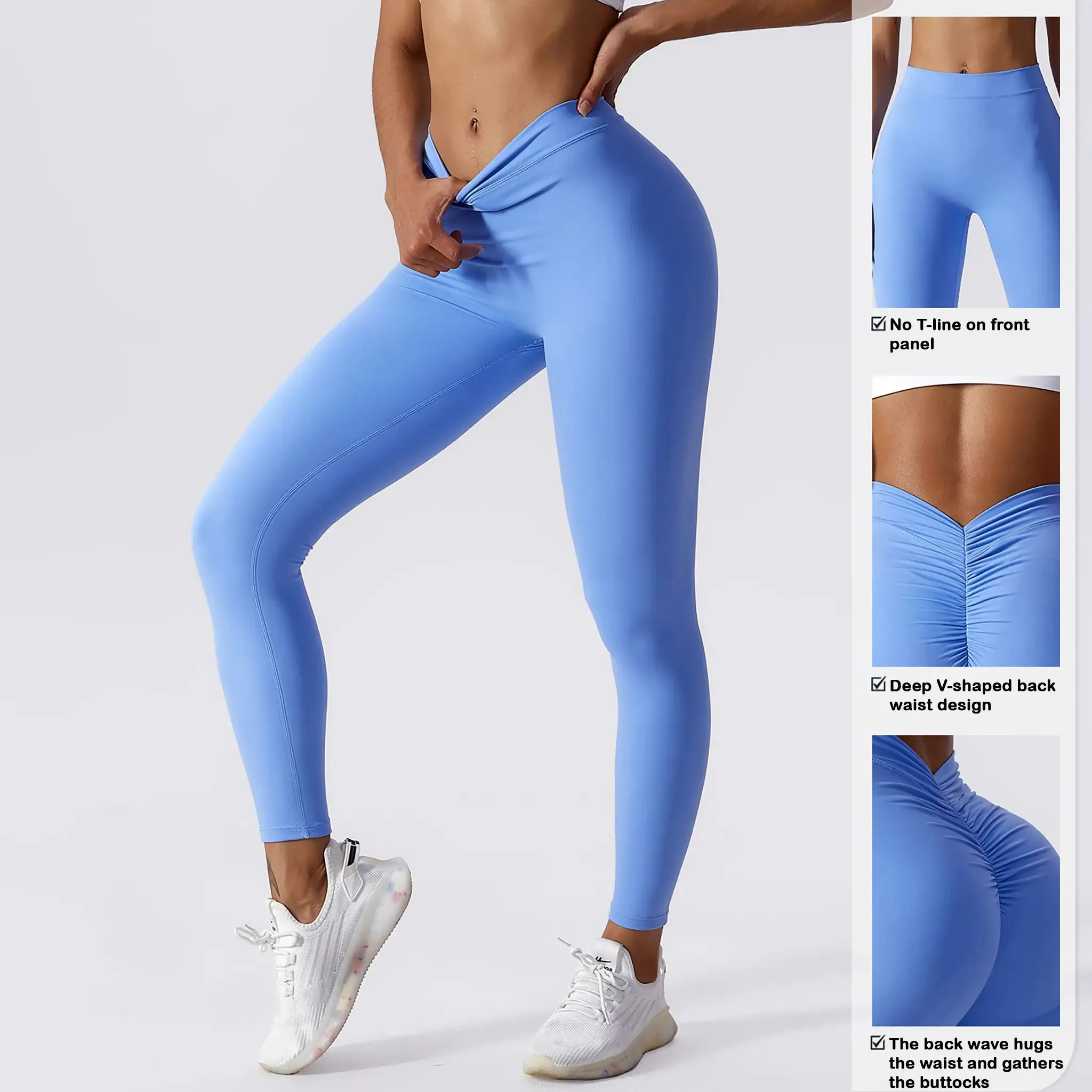 Brushed Fitness Breathable Quick-drying Peach Hip Lifting Sports Pants