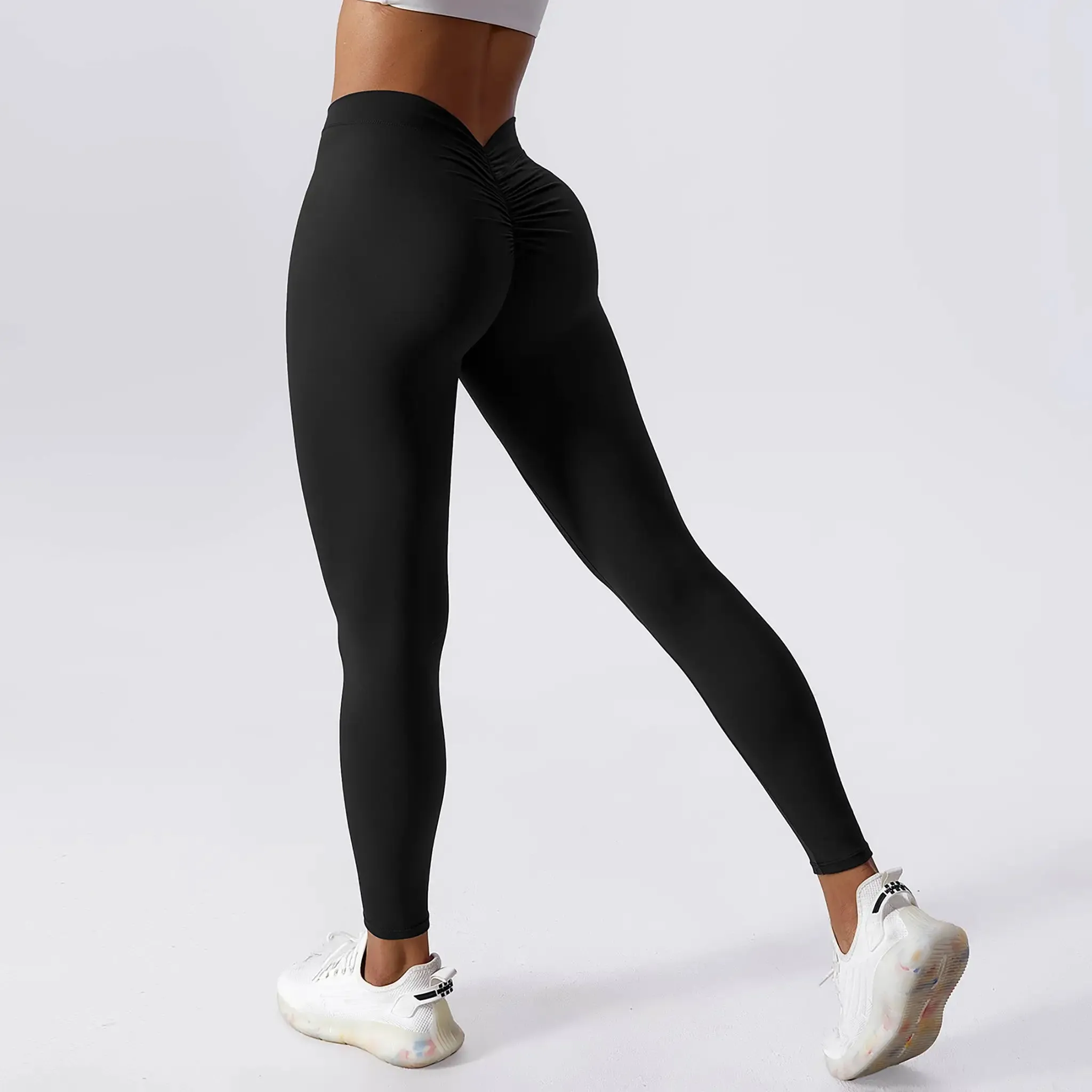 Brushed Fitness Breathable Quick-drying Peach Hip Lifting Sports Pants