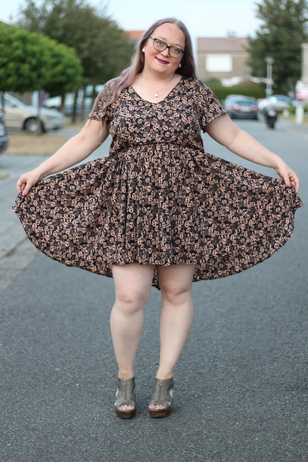 Butterfly Bias Cut Dress