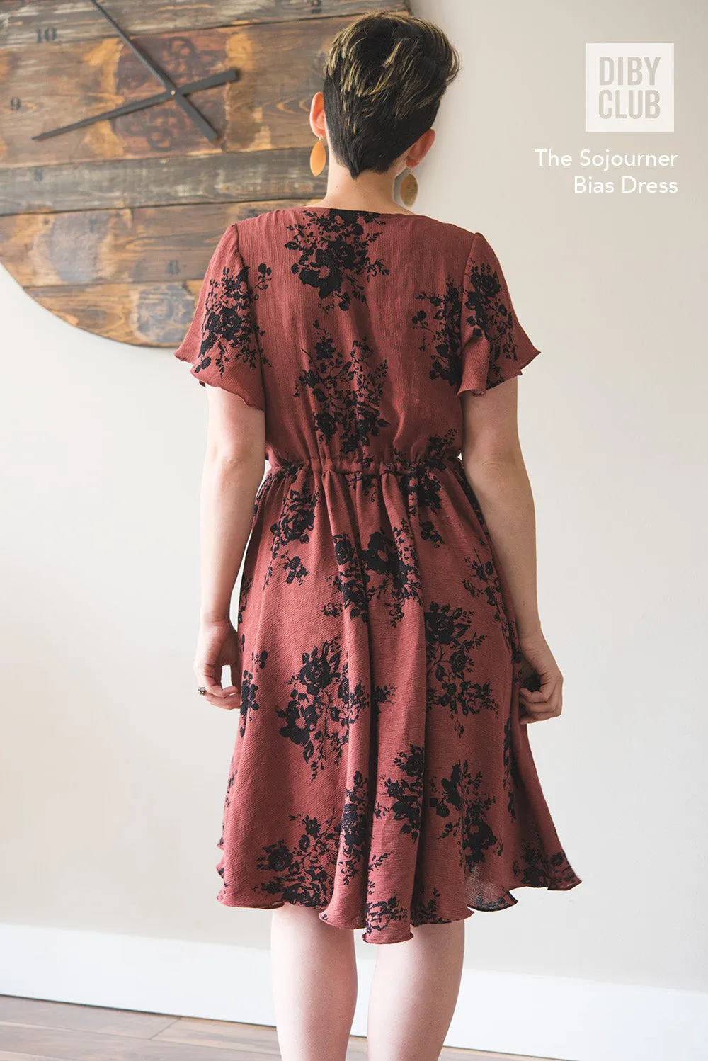 Butterfly Bias Cut Dress