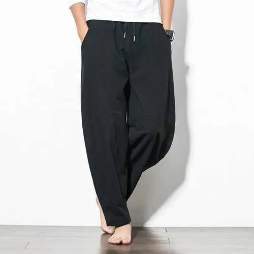 Casual Baggy Breathable Cotton Harem Pants