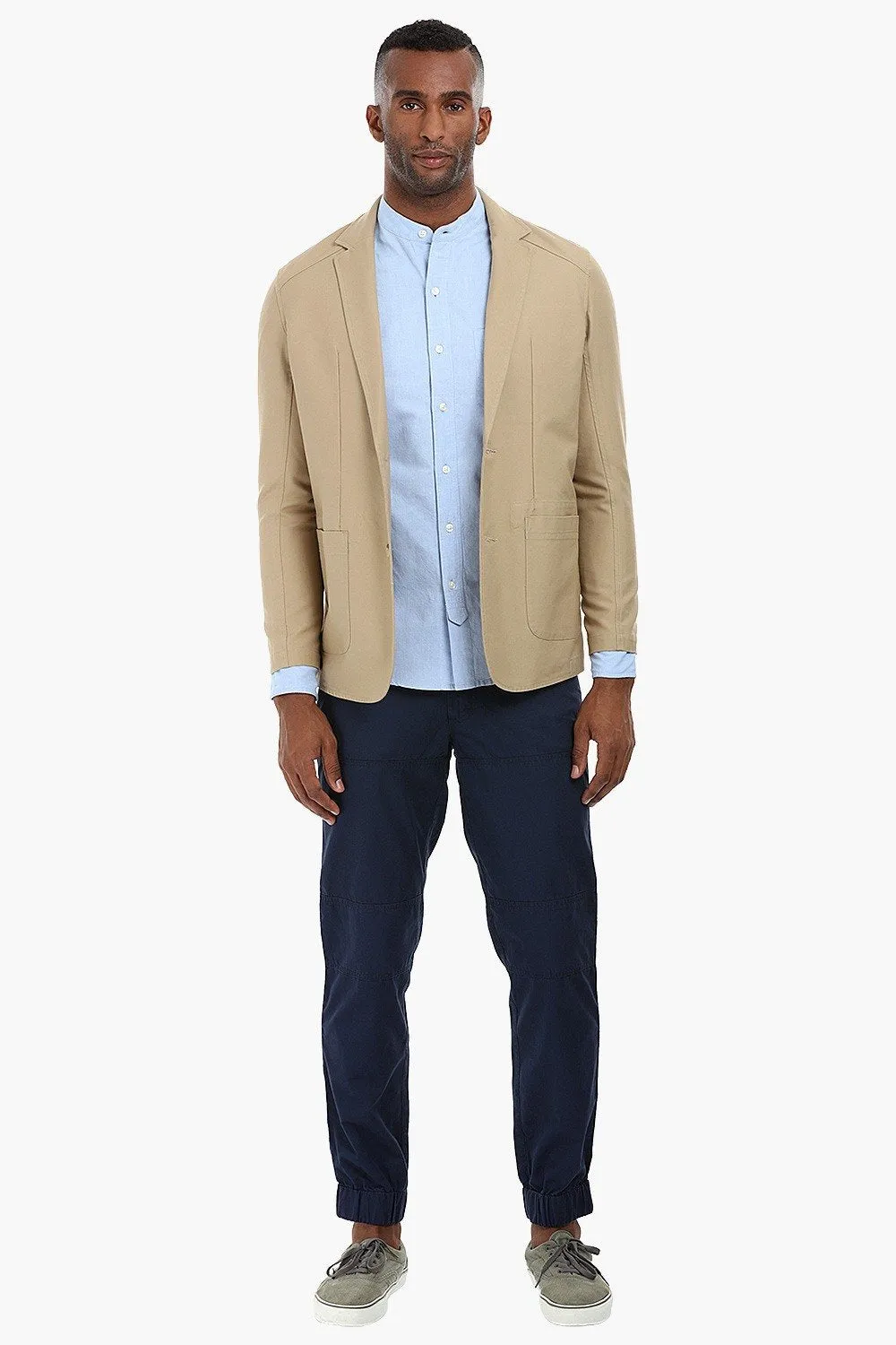 Casual Solid Cotton Blazer