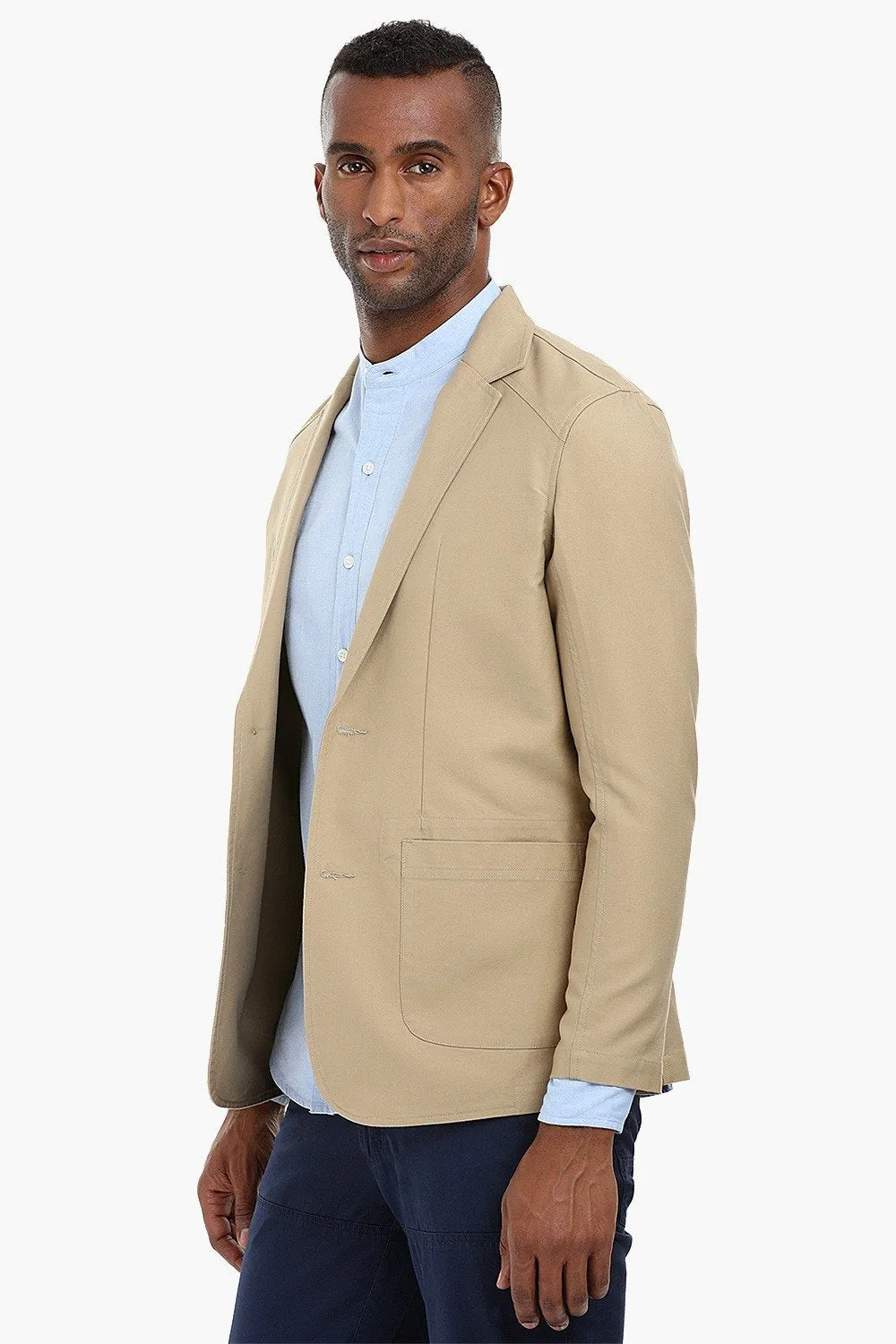 Casual Solid Cotton Blazer