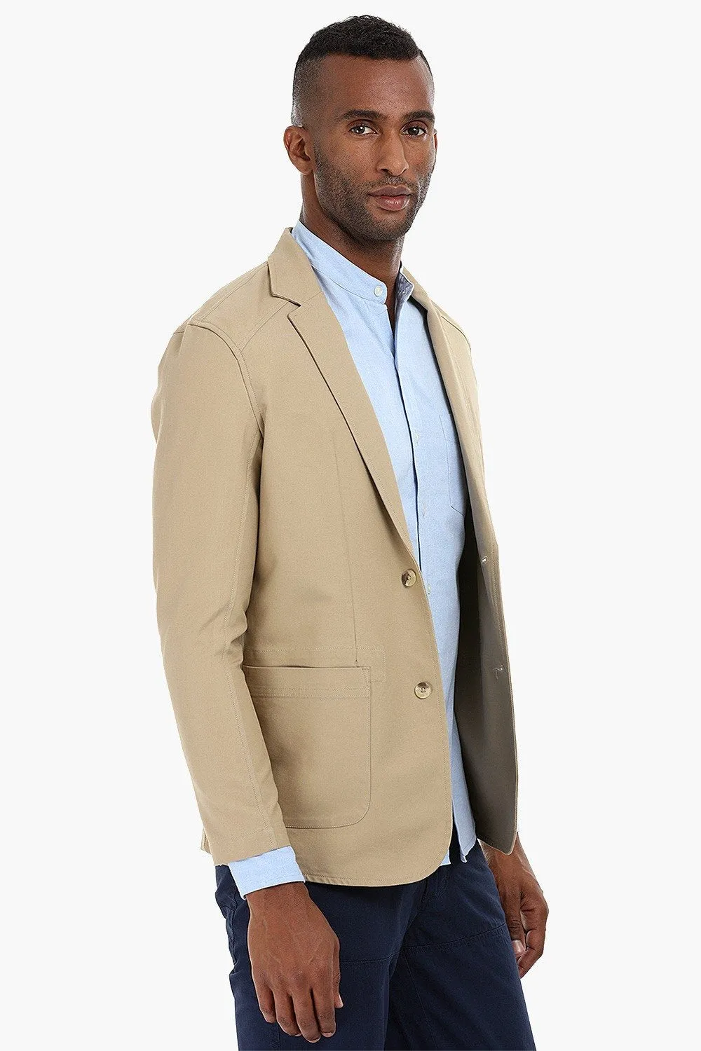 Casual Solid Cotton Blazer