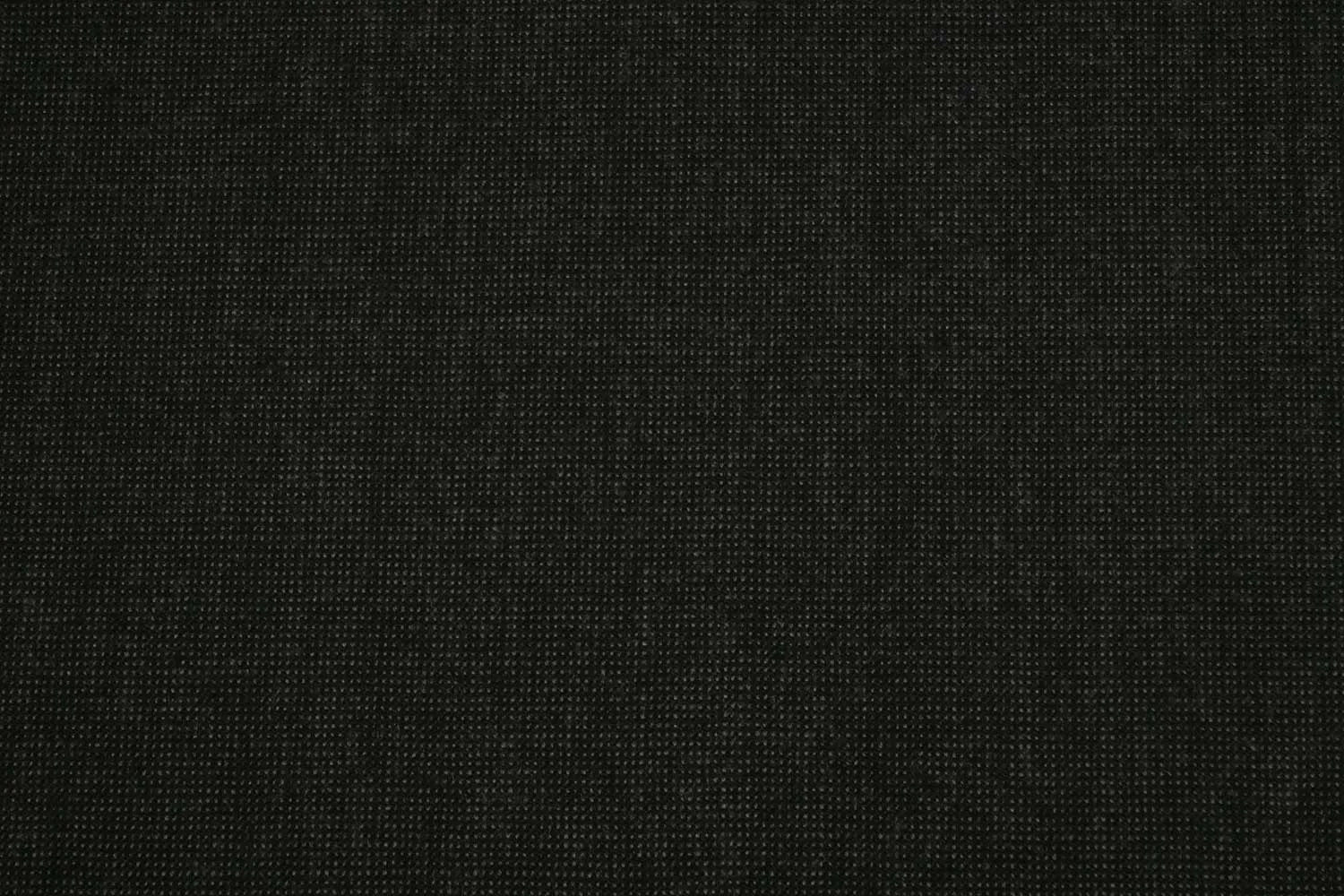 Charcoal Black Plain Wool Polyester Blend Suiting Fabric