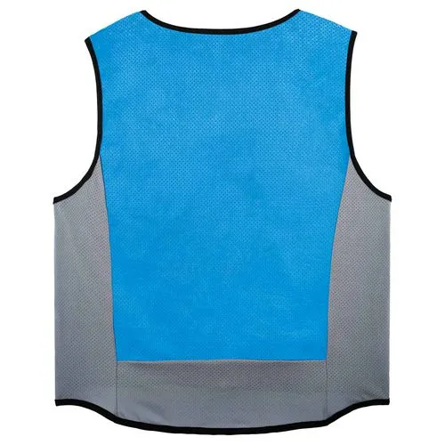 Chill-its 6667 Wet Evaporative Pva Cooling Vest With Zipper, Pva, 4x-large, Blue, Ships In 1-3 Business Days