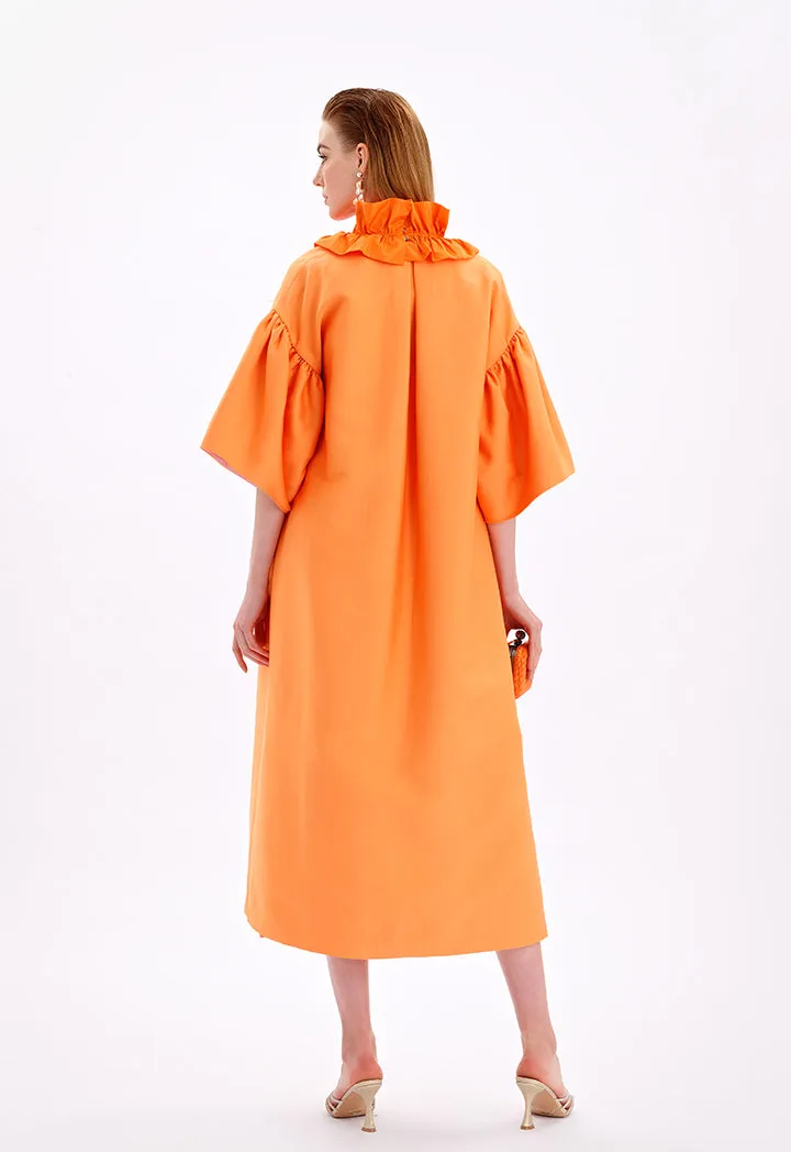 Choice Solid Maxi Open Front Abaya-Ramadan Look Mango