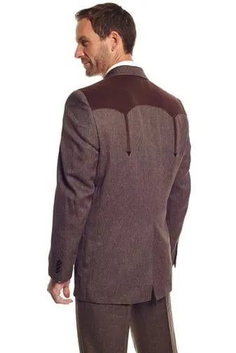 Circle S Mens Heather Chestnut Polyester Boise Sportcoat Jacket Blazer 44 R