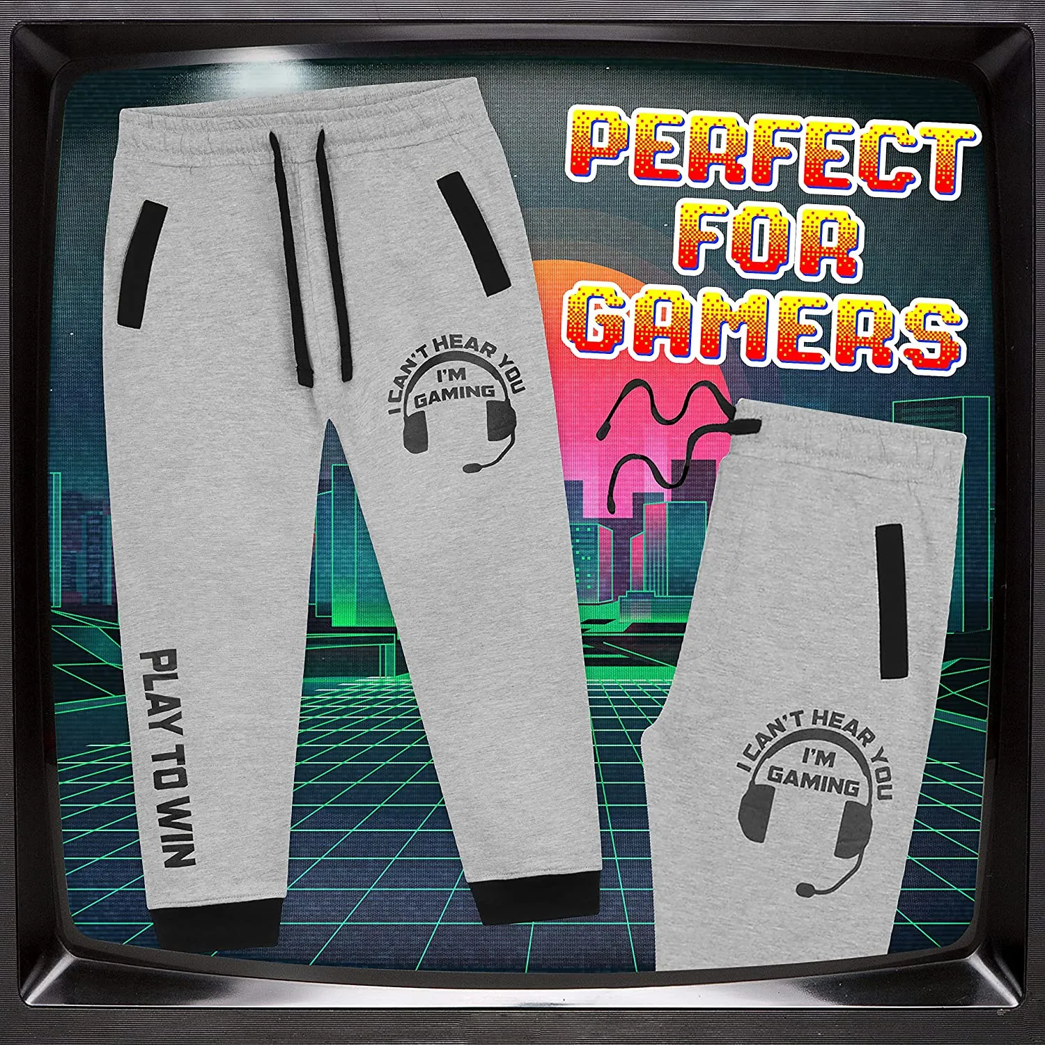 CityComfort Boys Tracksuit Bootoms, Boys Joggers , Gaming Gifts