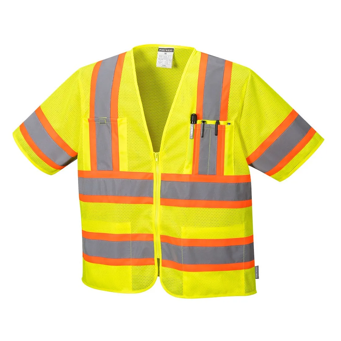 Class 3 Augusta Sleeved High Visibility Vest - Yellow - 5XL