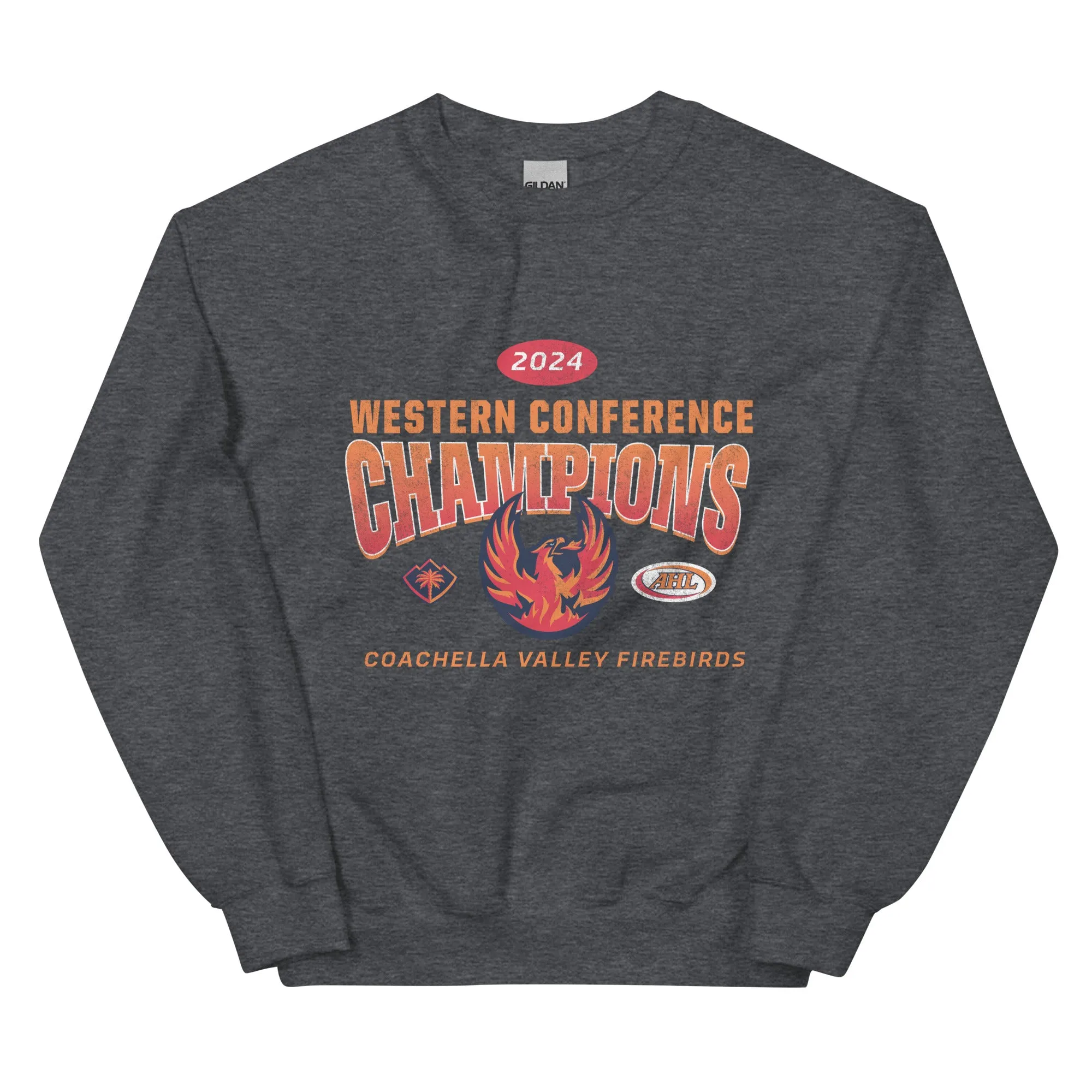 Coachella Valley Firebirds 2024 Western Conference Champions Adult Crewneck Sweatshirt