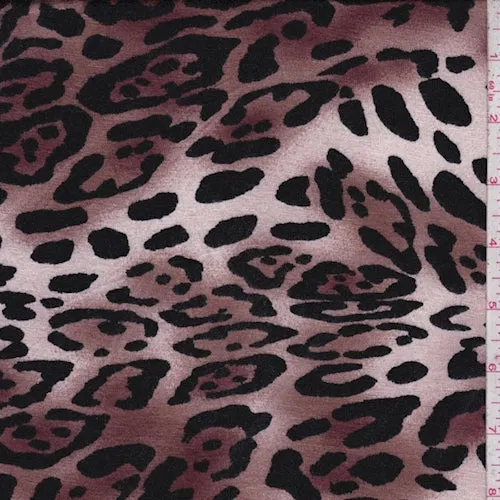 Cocoa/Mahogany Animal Print Jersey Knit Fabric