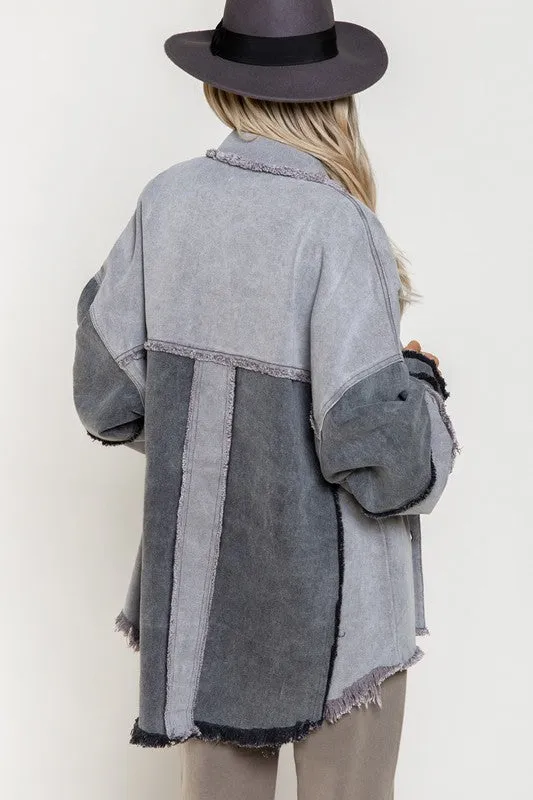 COLORBLOCK OVERSIZED JACKET (MULTIPLE COLORS AVAILABLE)