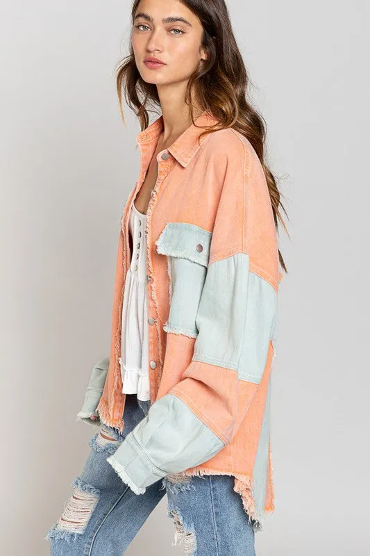 COLORBLOCK OVERSIZED JACKET (MULTIPLE COLORS AVAILABLE)