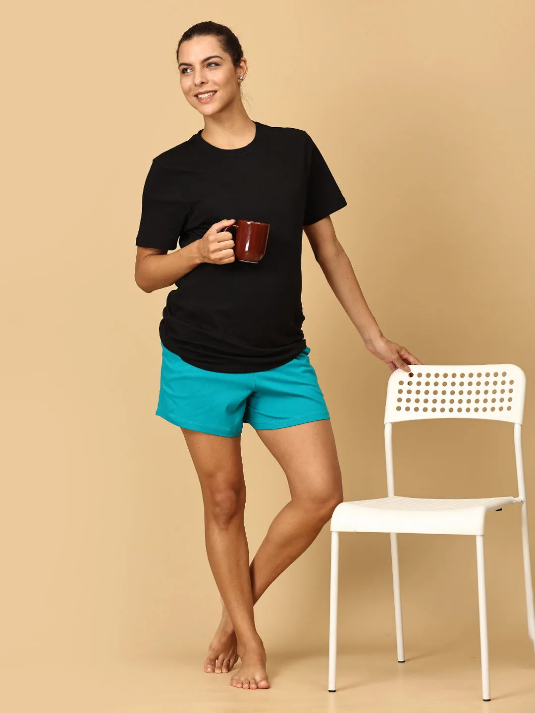 Combo of 2 Comfy Maternity Shorts