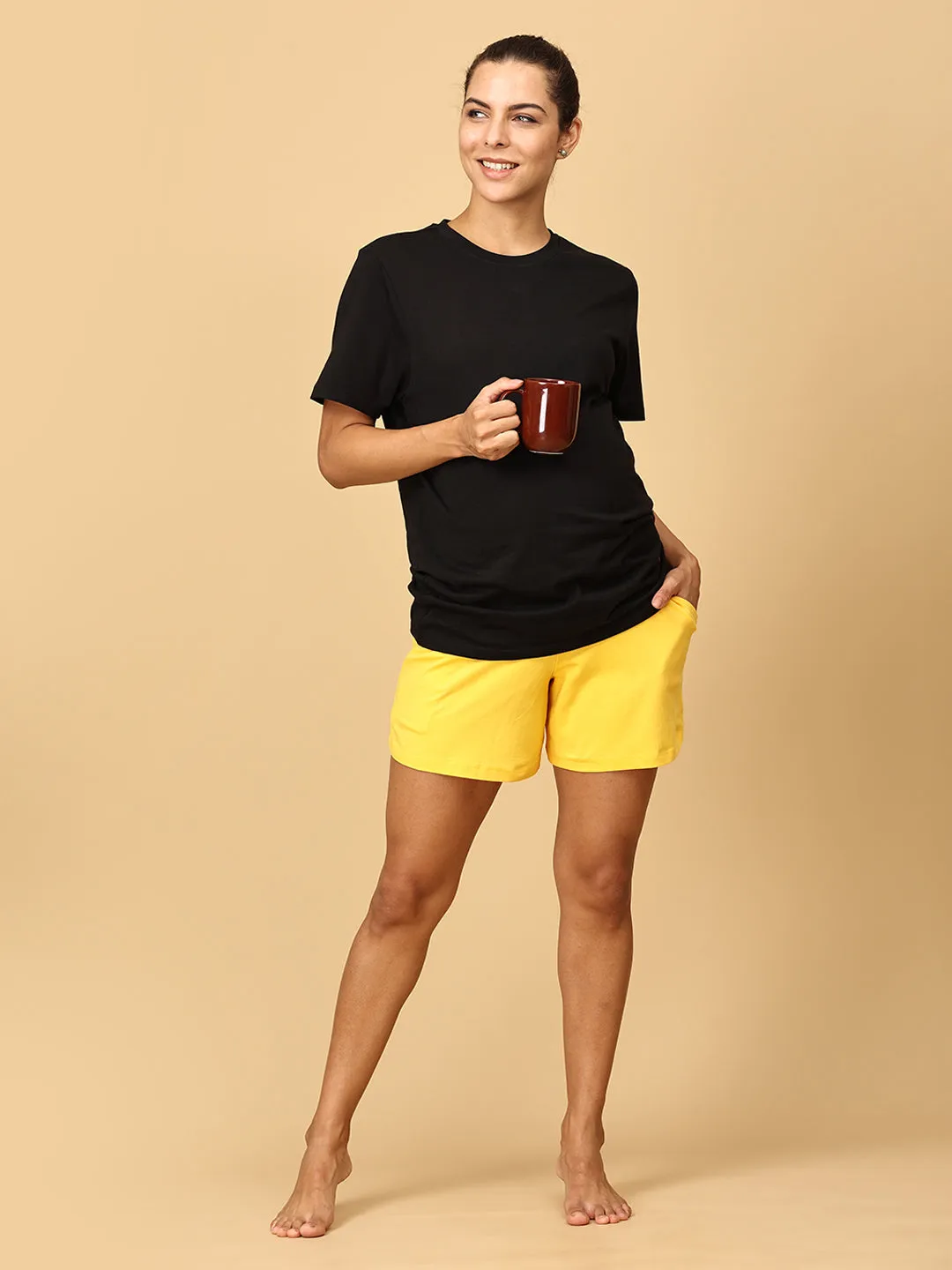 Combo of 2 Comfy Maternity Shorts