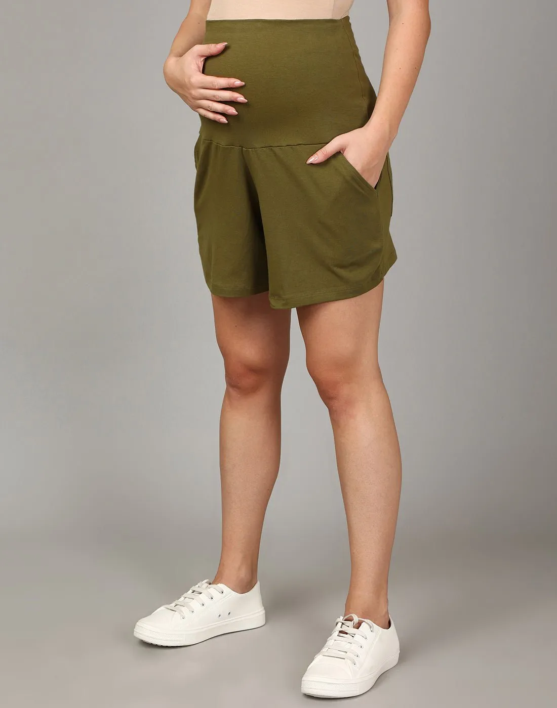 Combo of 2 Comfy Maternity Shorts