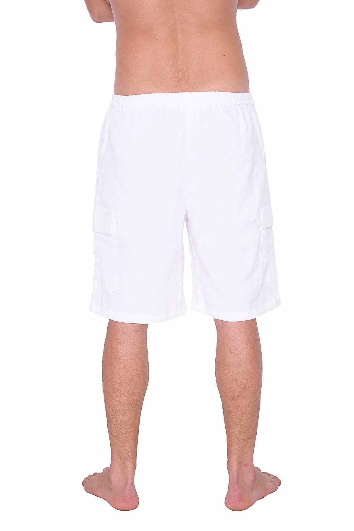 COMFY LOOSE WHITE COTTON SHORTS