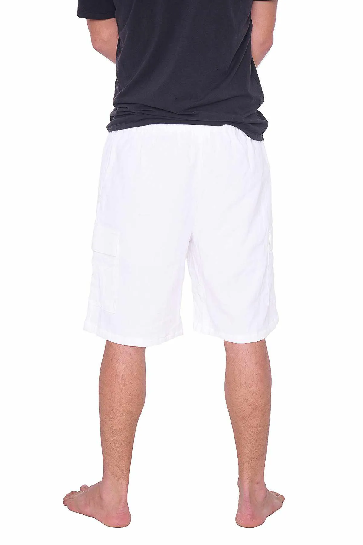 COMFY LOOSE WHITE COTTON SHORTS