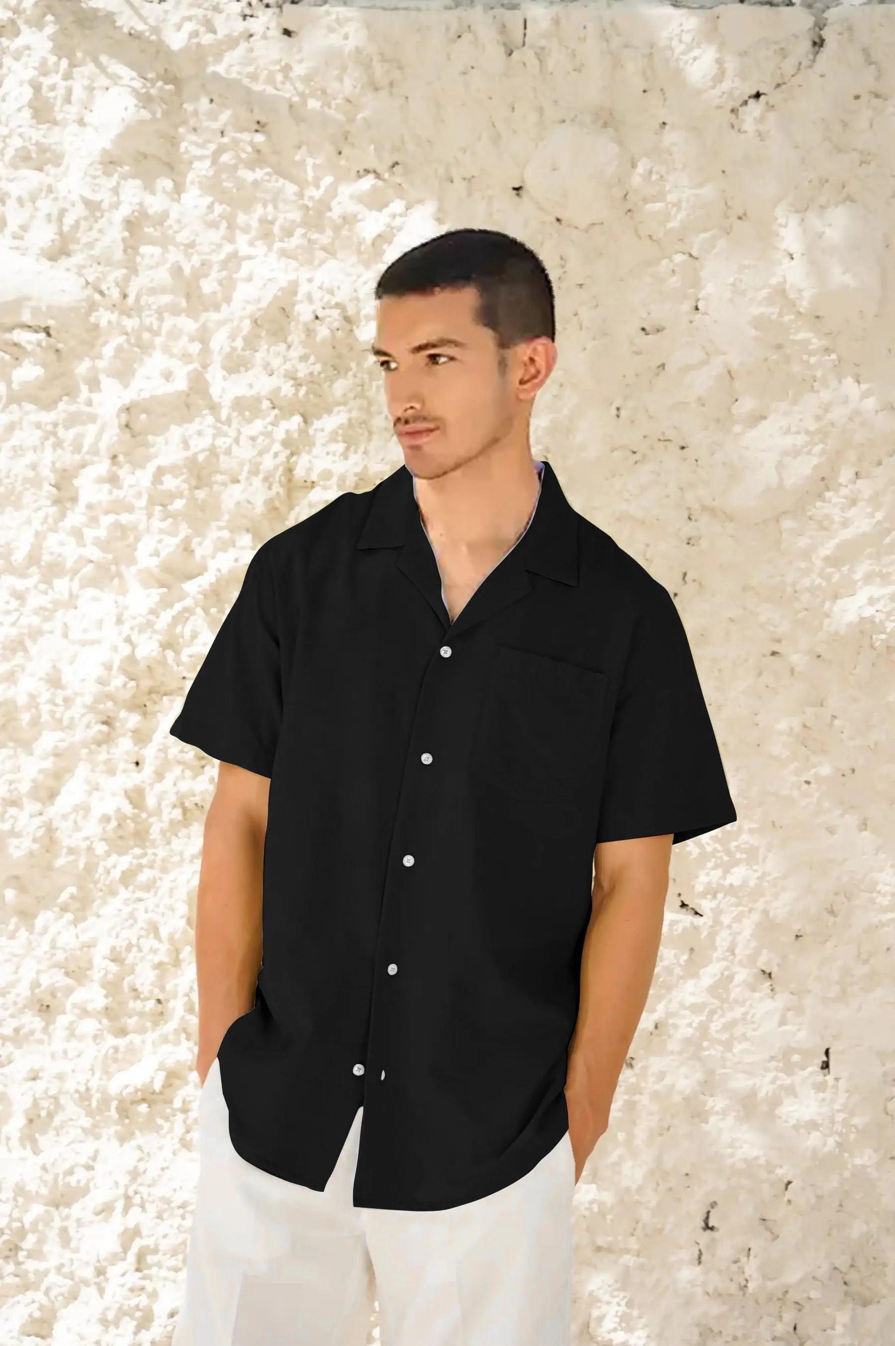 CUBAN CLASSIC BLACK SHIRT