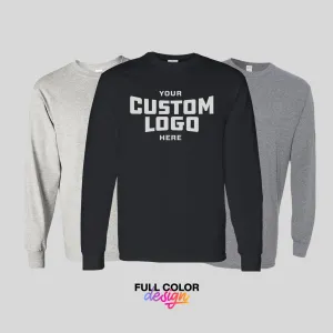 Custom Long Sleeve T-Shirt Full Color - Gildan 5400