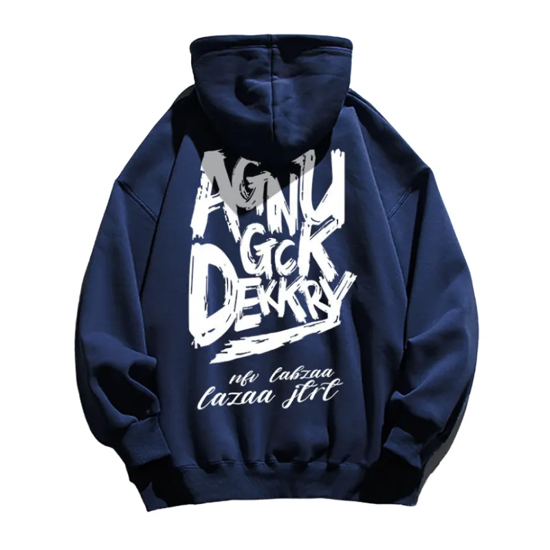 Dark Letter Graphic Hoodies