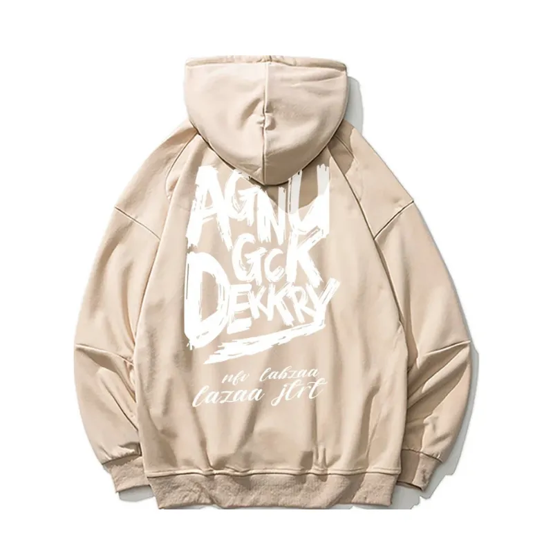 Dark Letter Graphic Hoodies