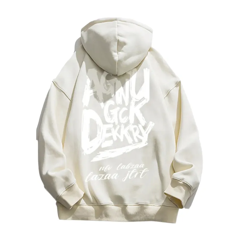 Dark Letter Graphic Hoodies