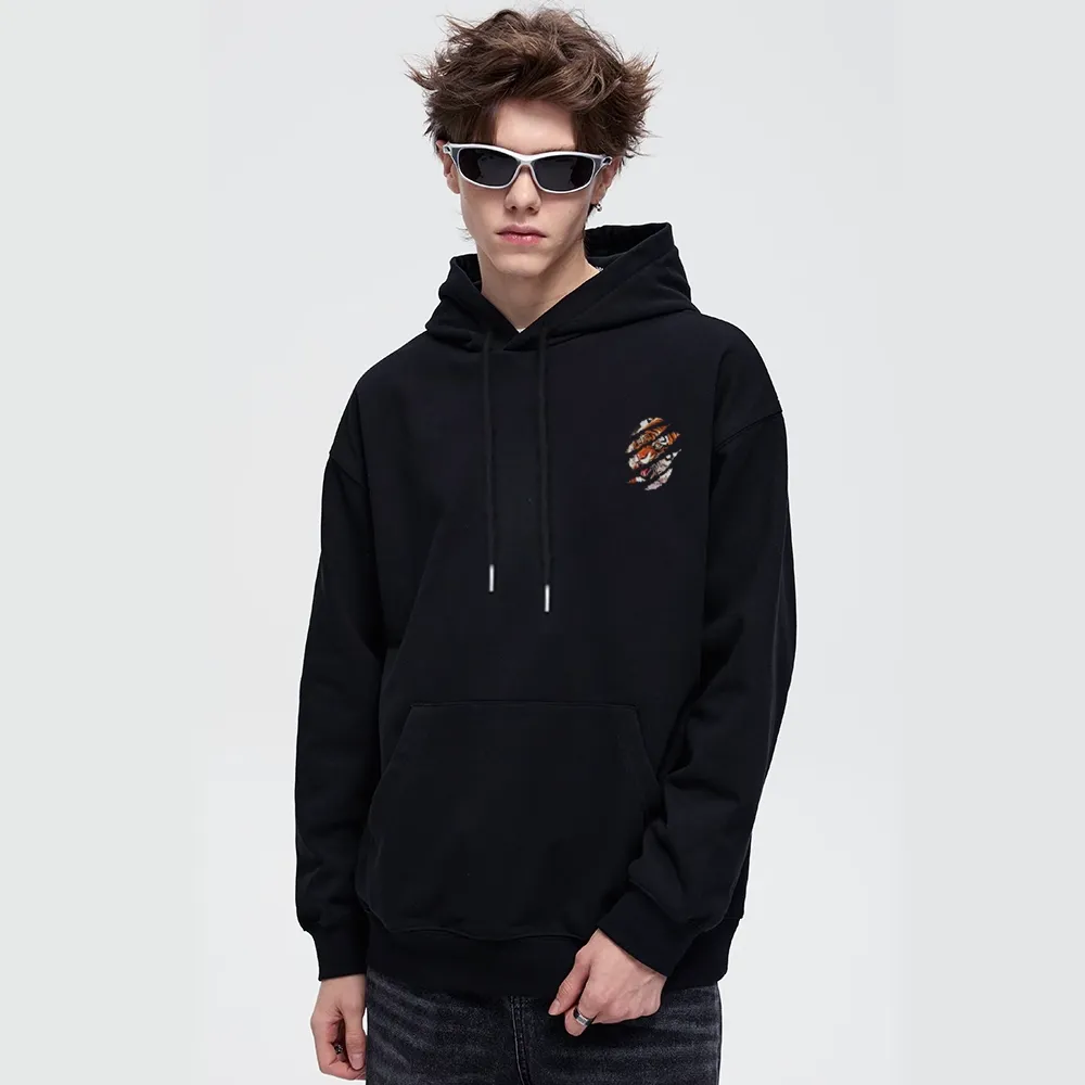 Dark Letter Graphic Hoodies