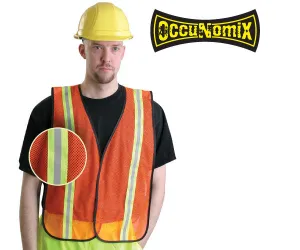 Deluxe Orange Economy Vest with Pockets - 4X