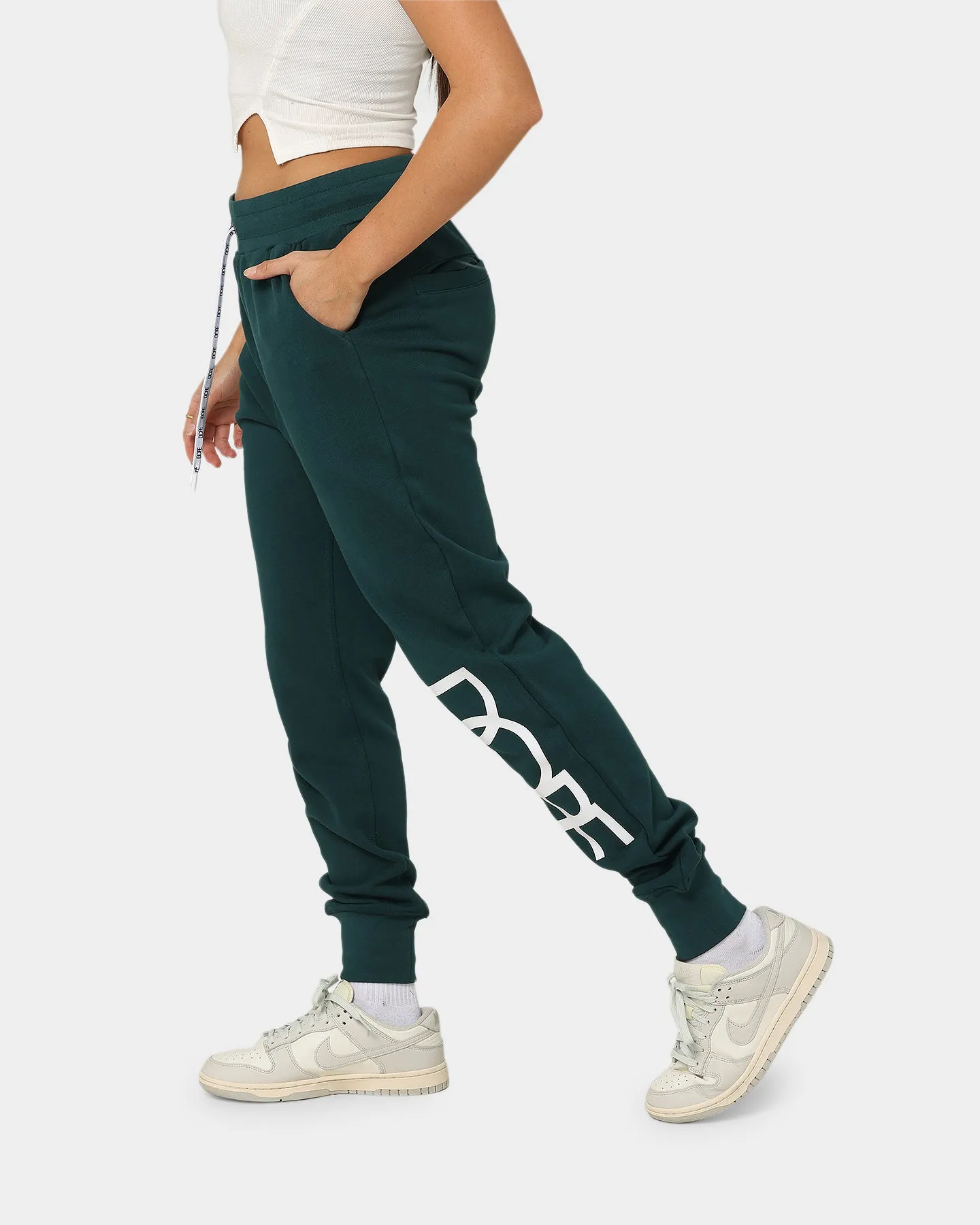 DOPE Varsity Track Pants Deep Forest