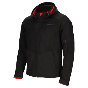 DRIRIDER BLVD AIR SOFT SHELL BLACK TEXTILE HOODIE JACKET