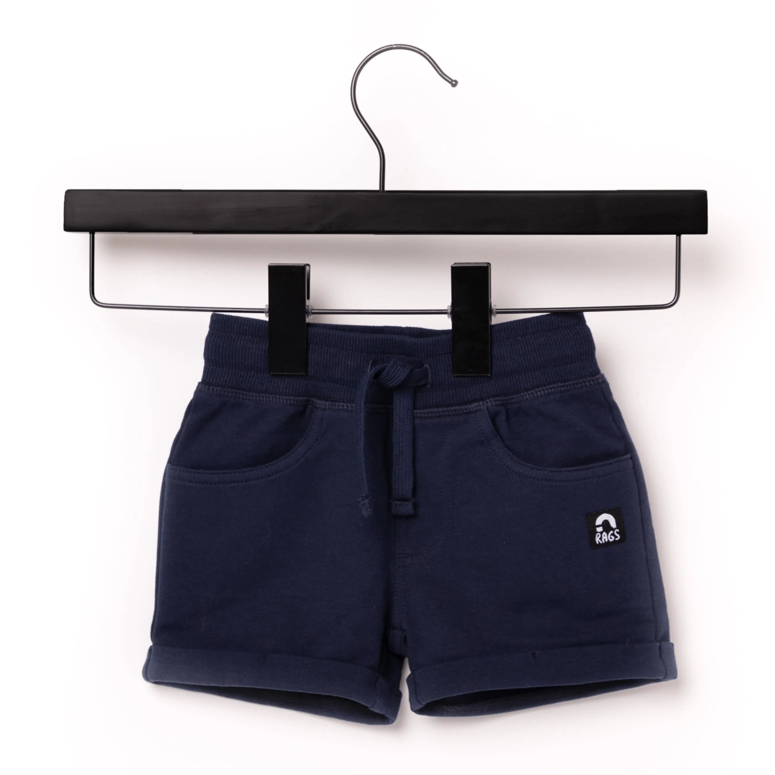 Essentials Rolled Hem Shorts - 'Navy'