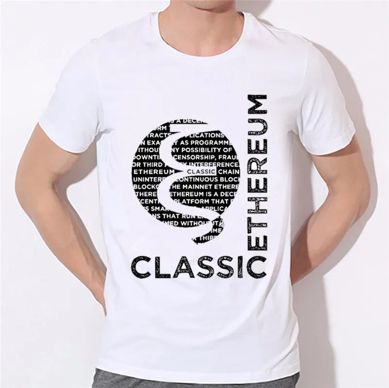 Ethereum classic t shirt short sleeve etc