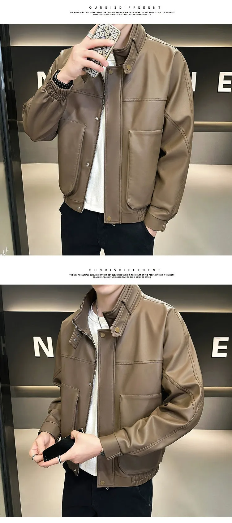 Fall/Winter Korean Style Trendy Slim Fit Jacket Motorcycle