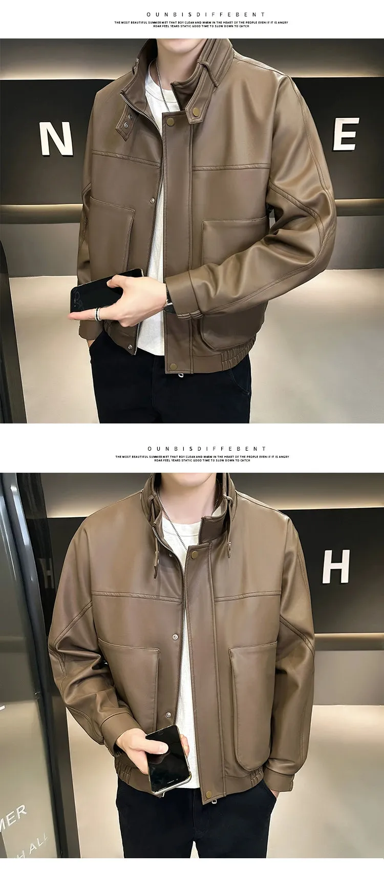 Fall/Winter Korean Style Trendy Slim Fit Jacket Motorcycle