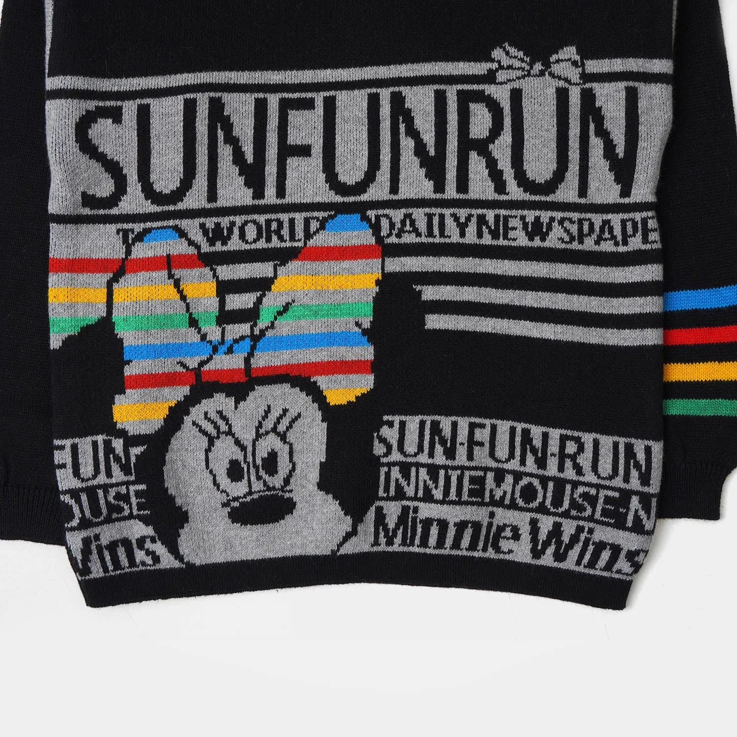 Girls Sweater Fun - BLACK