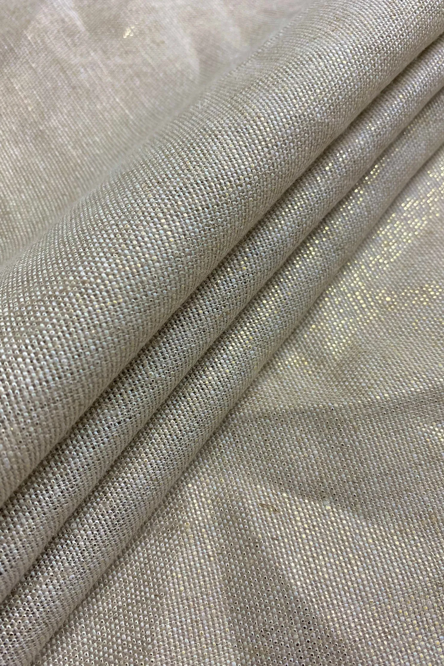 Gold Foil Metallic Linen