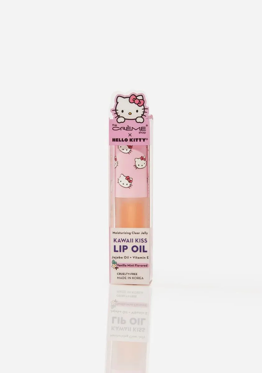 Hello Kitty Kawaii Kiss Vanilla Mint Lip Oil