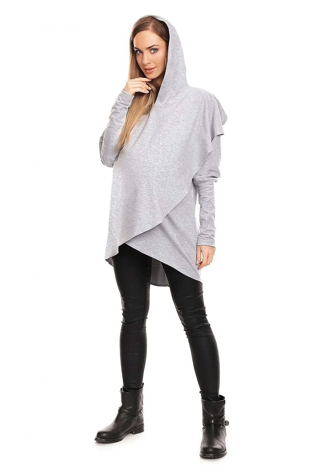 Hooded Maternity Sweatshirt  PeeKaBoo