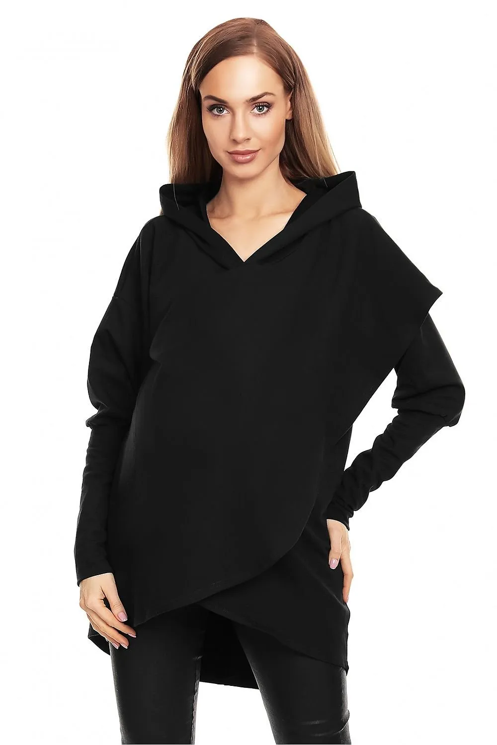 Hooded Maternity Sweatshirt  PeeKaBoo