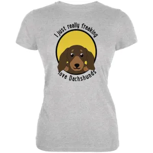 I Just Love Dachshunds Juniors Soft T Shirt